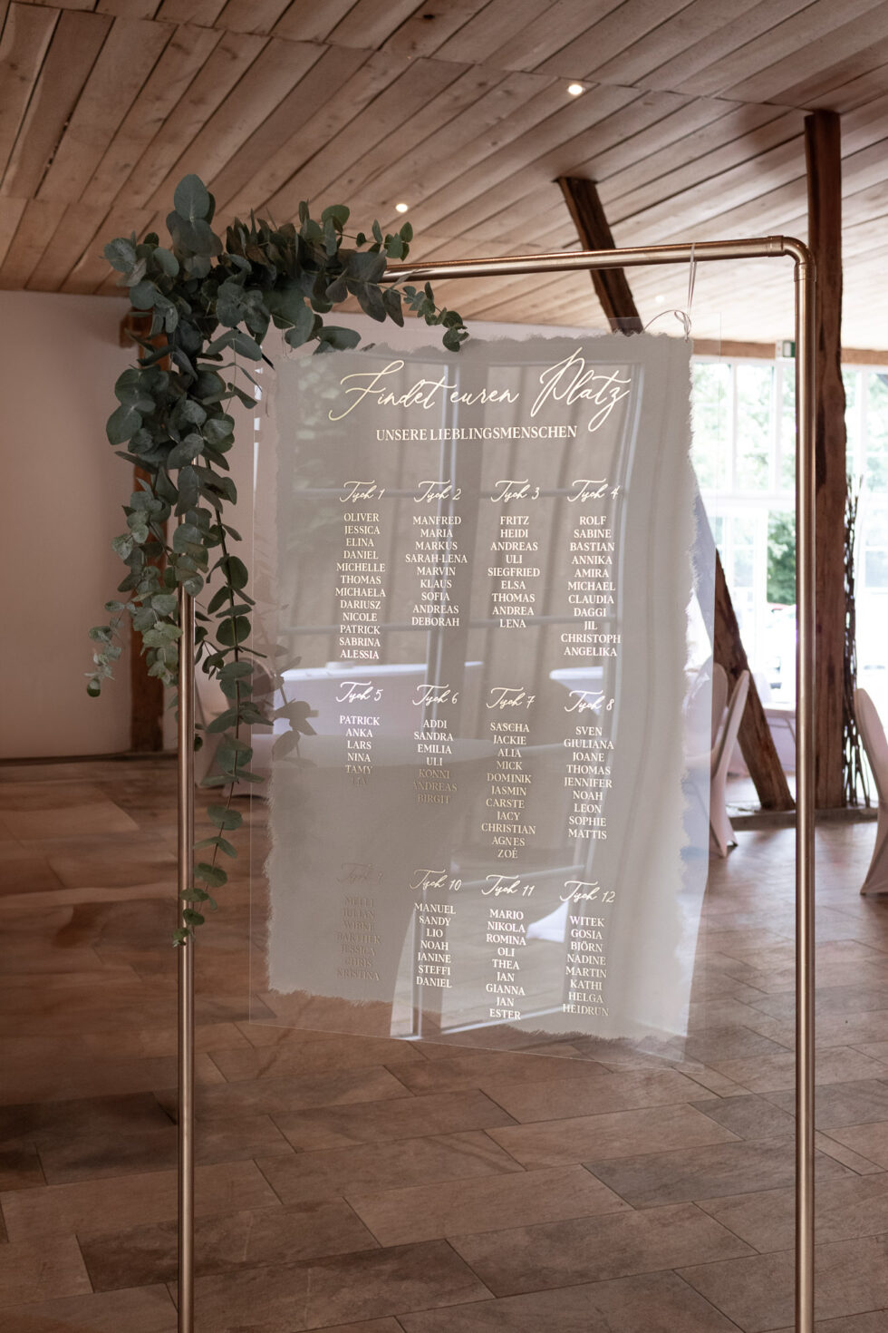 Hochzeitsschilder aus Acryl