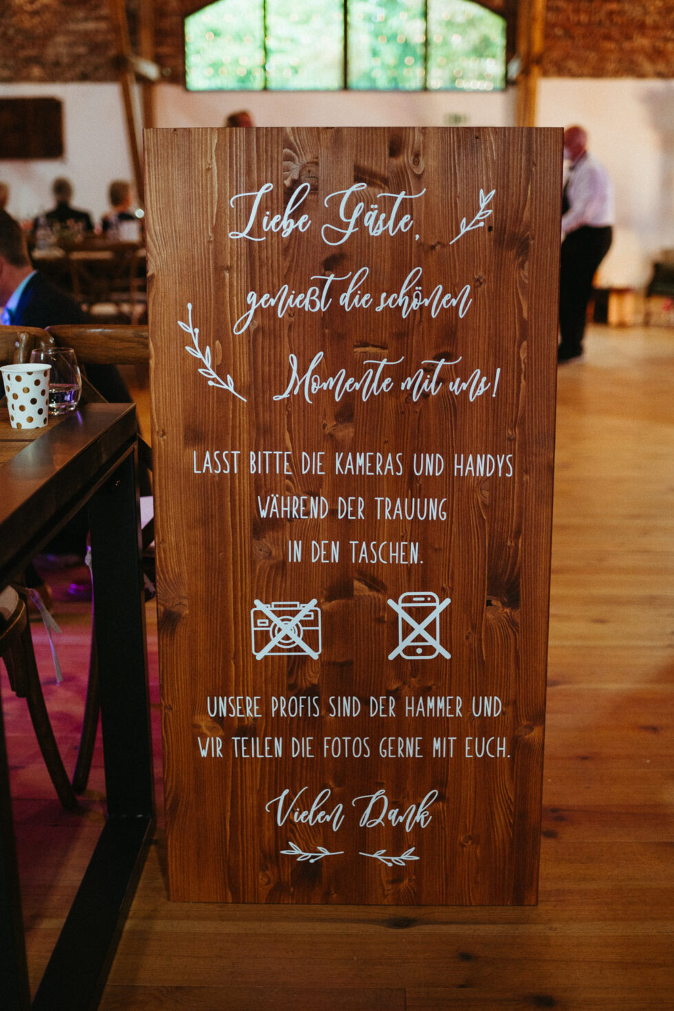 Hochzeitsschilder aus Holz