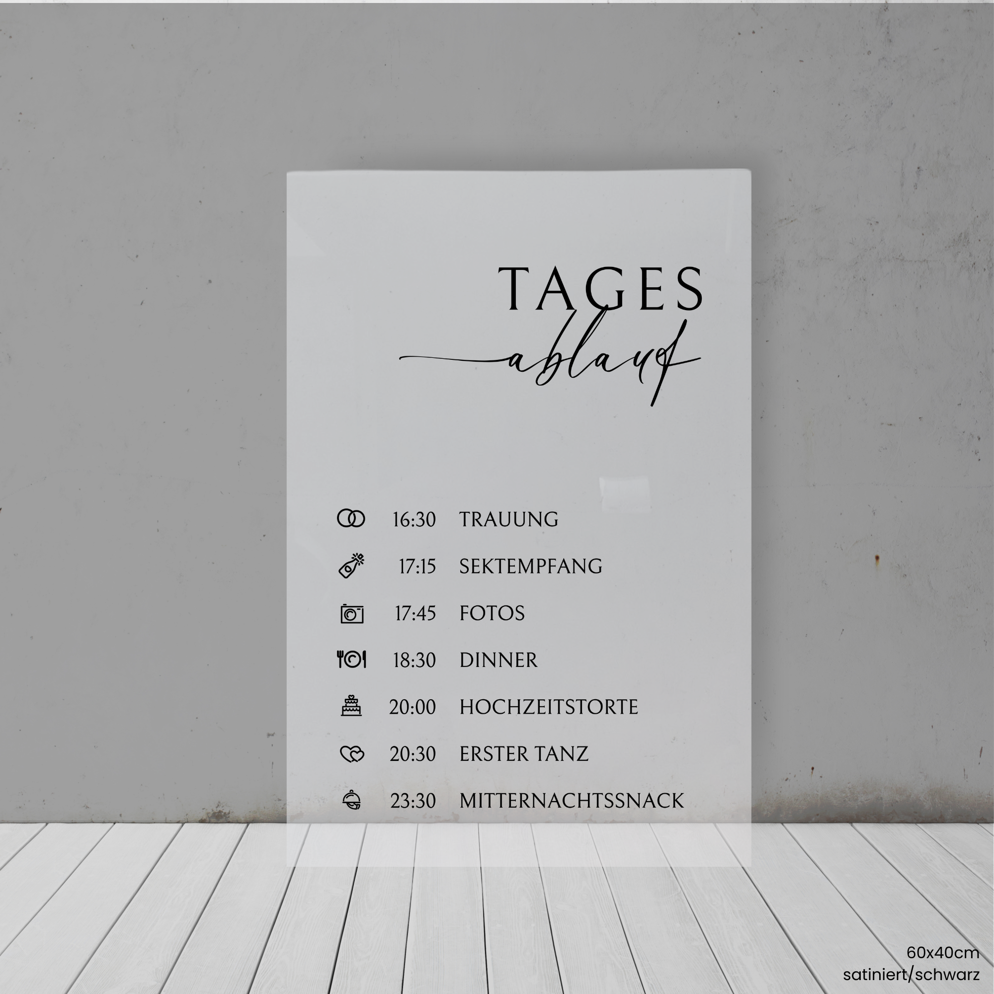 Harmony - Acryl | Tagesablauf