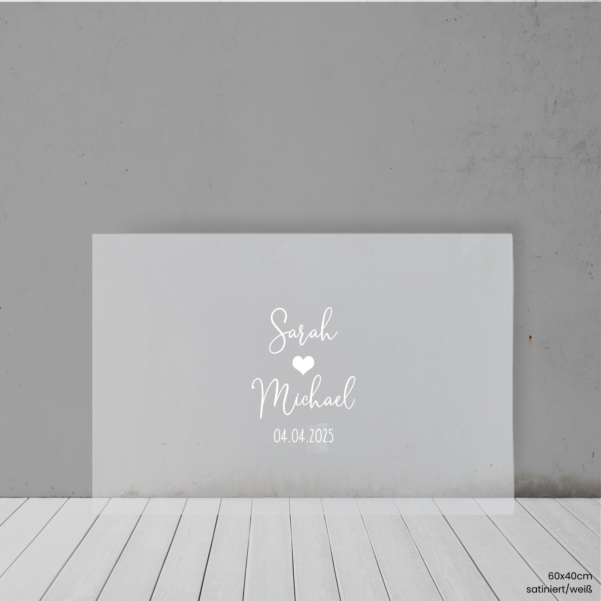 Lines - Acryl | Gästebuch-Schild